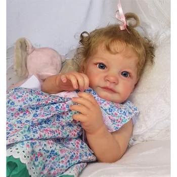 60 см Reborn Baby Dolls Tobiah 100% Кукла ручной работы с волосами ручной работы, художественная кукла ручной работы, подарочные игрушки для детей
