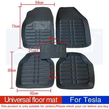 Универсальные автомобильные коврики для Tesla модель 3 Модель S Модель X аксессуары для укладки автомобилей автомобильные чехлы для ног коврики для ног