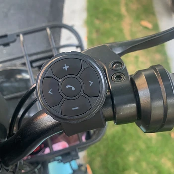 Беспроводная кнопка Bluetooth 5.3, наушники для шлема, мультимедийный контроллер на руле мотоцикла/велосипеда, управление рулевым колесом автомобиля