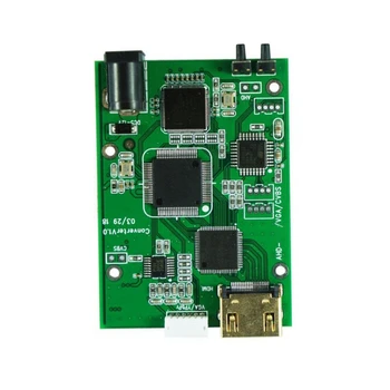 Плата преобразователя видеосигнала высокой четкости AHD41 4-В-1 AHD TVI CVI CVBS-Совместимая плата преобразователя сигнала VGA CVBS