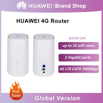 Разблокированный Оригинальный Huawei B528 LTE CPE Cube Маршрутизатор B528s-23a 4G Wifi Маршрутизатор CAT 6 Со Слотом для Sim-карты 4G Маршрутизатор Lan Порт