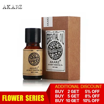 AKARZ Professional Plants Flower Series Лучшие в продаже Эфирные масла, ароматические для ароматерапии, Диффузоры, Уход за кожей тела, Ароматическое масло B