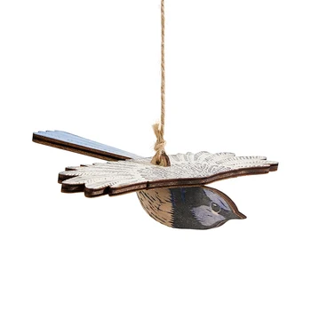 Деревянная птица Подвесной Орнамент Ручной Работы, расписанные деревянные креативные мобильные подвески, ремесла, украшение для дома