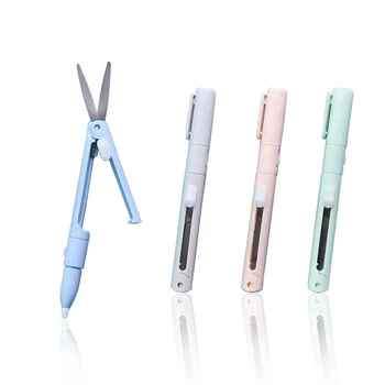 Ножницы для цветных ручек двойного назначения из 4 предметов, легкие студенческие ножницы, Складные художественные ножницы, Удобный керамический нож для разделки