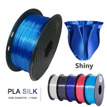 Нить для 3D-принтера Синяя 500 Г/250 Г Шелковая PLA 1,75 мм Нити Блестящий Шелкоподобный Печатный Материал Нить для принтера PLA Бестселлер