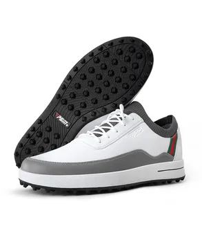 Обувь для гольфа PGM, мужская летняя водонепроницаемая обувь, Спортивная мужская обувь с вращающимися шнурками