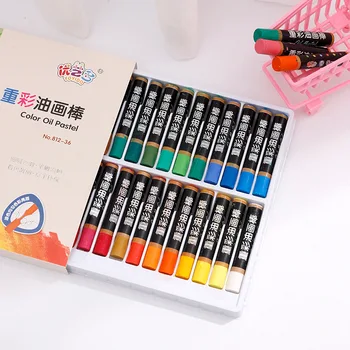Набор масляных палочек тяжелого цвета 12 цветов 24 36 пастельный мягкий карандаш студенческая живопись ручка-раскраска детское искусство