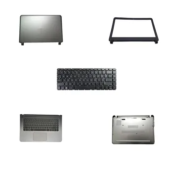 Клавиатура ноутбука с верхним регистром, верхняя задняя крышка с ЖК-дисплеем, нижняя крышка корпуса для HP 15-EF 15-ef0000, черный, США