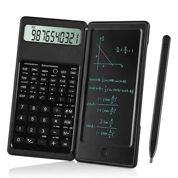 6-дюймовый научный калькулятор с ЖК-планшетом для письма, блокнот, профессиональный портативный складной калькулятор для студентов, офиса, дома