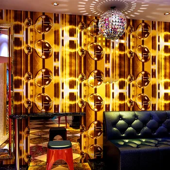 Обои KTV, караоке-бары, флэш-покрытие стен, 3D светоотражающая светящаяся панель, фон с вогнуто-выпуклым геометрическим рисунком