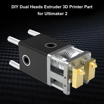 DIY 3D принтер Heaterblock Ultimaker 2 1,75 мм Комплект Блоков Экструдера с двумя головками Сопла для 0.2/0.3/0.5/0.6/0.8 мм