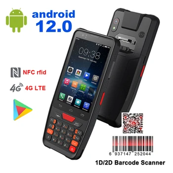 Android 12,4-дюймовый Портативный терминал PDA, Wifi, Bluetooth, GPS, Считыватель QR-кода, Портативное Терминальное устройство для сбора данных