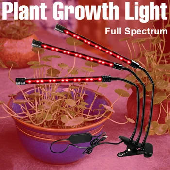 Светодиодный светильник для выращивания полного спектра, фитолампа для растений, светодиодный светильник для выращивания семян цветов в помещении, теплица, гидропоника, фитолампа
