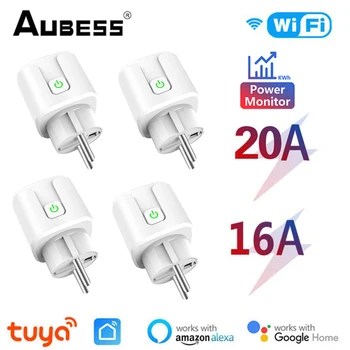 TUYA WiFi Smart Plug/Умная розетка Zigbee Работает с розетками Alexa Google Home Tuya Smart Life APP Control Wireless Plug
