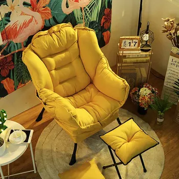 Подставка для ног, Походный стул, Желтая Офисная комната, Удобное кресло для отдыха, Эстетичные аксессуары для мебели Para El Hogar