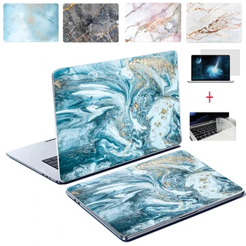 Новый чехол для ноутбука с мраморной кожей ice Case Для Macbook M1 M2 Air 15 Pro13 14 16 дюймов A2681A2941 2023 Чип A2179A2337A2338A2289 Touch bar/ID