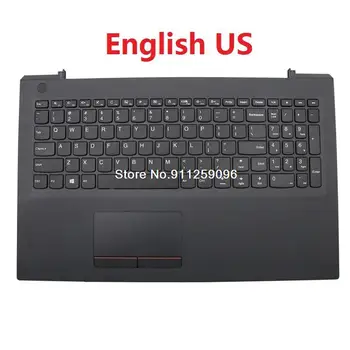 Подставка для рук и клавиатура для ноутбука Lenovo V110-15AST, V110-15IAP, V110-15IKB, V110-15ISK 80TL, английский, США, 5CB0L78358, Тачпад в верхнем регистре