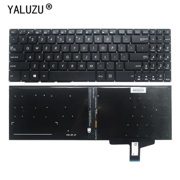 Новая английская клавиатура для ноутбука ASUS N580 M580 с подсветкой, клавиатура США, черная, замена клавиатуры ноутбука 0KNB0-5600US00