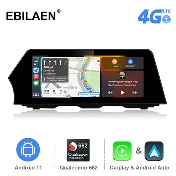 Android 11,0 Автомобильный Радиоприемник для BMW 5 Серии F10 F11 2011-2017 CIC NBT 520i Синий Анти-G-lare 12,3 'Экран GPS Навигация Carplay Wifi