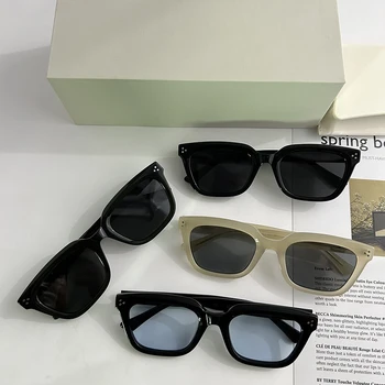 2023 Новые роскошные брендовые дизайнерские модные нежные солнцезащитные очки MUSEE Для Мужчин И Женщин, Квадратные Винтажные солнцезащитные очки UV400 с коробкой