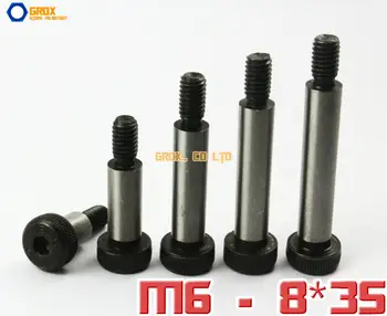 10 Штук M6 С резьбой 8 x 35 мм из Легированной стали марки 12,9 с Шестигранной Головкой и Плечевым Винтом