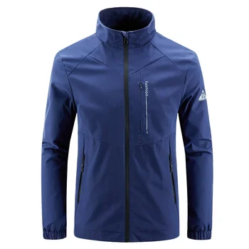 2023 Новая мужская Демисезонная Ветрозащитная куртка для Кемпинга, Альпинизма, водонепроницаемый дышащий Свободный воротник-стойка