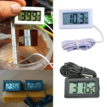 ЖК-цифровой Дисплей Термогигрометр FY-10 Встроенный Термометр Для Измерения Температуры И Влажности С Кабелем Длиной 1 м Для Дома