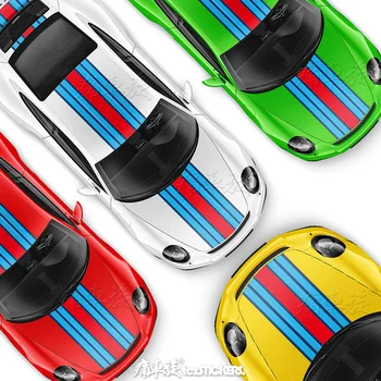 Автомобильные наклейки ДЛЯ Porsche 991 GT3 Внешний вид кузова автомобиля персонализированные модные спортивные специальные наклейки