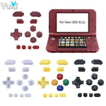 Замена YuXi для новой консоли 3DS XL LL A B X Y L R ZL ZR D-панель включения кнопок питания для новой консоли 3DS XL 3DSLL