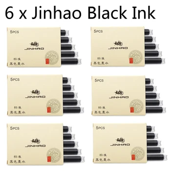 30 Шт Многоцветный На Выбор Контейнер Для чернил Jinhao 2,6 мм Картриджи Для Заправки Авторучек Jinhao Duke Baoer Fuliwen