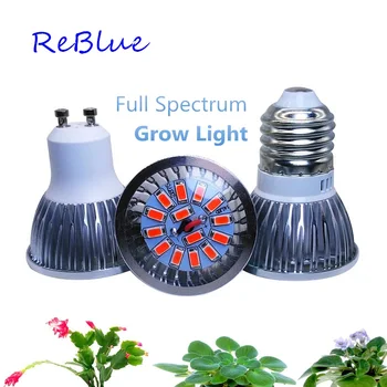 Перекрашивающая лампа для растений, светодиодный светильник для выращивания, 7 Вт E27, Фитолампа, светодиодный светильник для выращивания растений Полного спектра, гидропонный светодиодный светильник