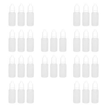 1000ШТ 15 мл Пустые пластиковые сжимаемые бутылки-капельницы для жидкости для глаз, бутылки для многоразового использования