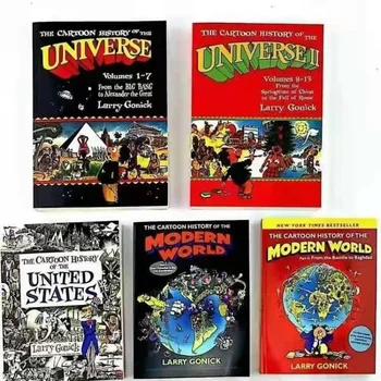 Мультяшная история Вселенной Оригинальная английская Детская научно-популярная книга в 5 томах