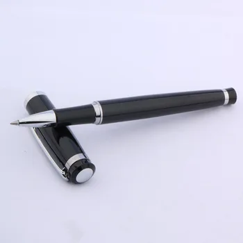 baoer 508 шариковая ручка металлический серебристый цвет, черная ручка-роллер из нержавеющей стали