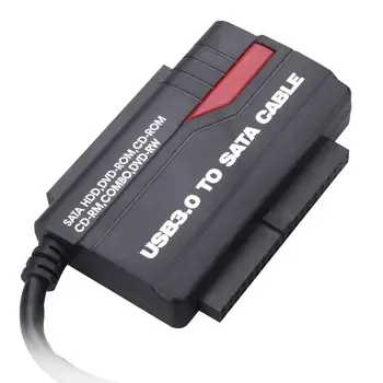 USB3.0/2.0 Линия быстрого привода IDE + SATA Кабель-адаптер для жесткого диска Карта жесткого диска 3,5-Дюймовый Считыватель 2,5-Дюймовый Адаптер Для мобильного Преобразования Без питания