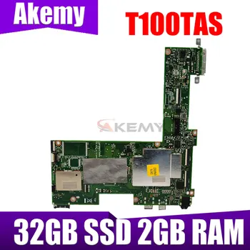 T100TAS 32 ГБ SSD 2 ГБ оперативной памяти Материнская плата T100TAS Для Ноутбука ASUS T100TAS Материнская плата T100TAS Протестирована Б/у