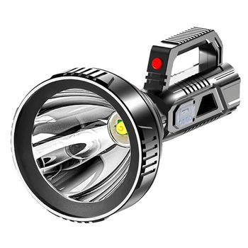 Мощный свет Портативный фонарик USB Перезаряжаемый ABS Наружный светодиодный многофункциональный бытовой прожектор Портативная лампа