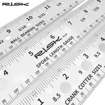 Инструмент для измерения длины велосипедных спиц RISK Линейка для измерения длины спиц RL237 Для велосипеда Инструмент для измерения положения оси ступицы велосипеда аксессуары для велосипедов