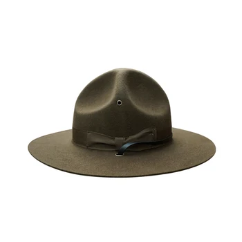 X047 Корпус морской пехоты США, Шерстяные Фетровые Шляпы Для Взрослых, Регулируемый Размер, Шерстяные Армейские Зеленые Шляпы, Фетровая Шляпа, Мужские Модные Женские Церковные Шляпы