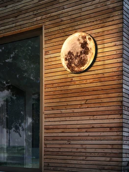 Уличный водонепроницаемый настенный светильник, лунный светильник, новый китайский стиль, лампа для прохода, лампа для балкона в лунной атмосфере