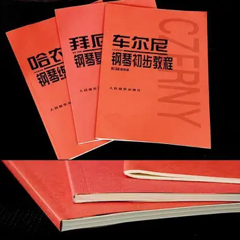 3 Книги по основному курсу игры на фортепиано для начинающих Bayerr Czerny Предварительная практика аппликатуры Hanon Art Libros Livros