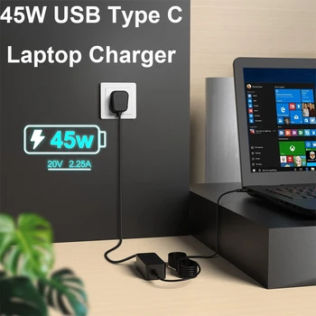 45 Вт USB-C Адаптер переменного тока Зарядное устройство для ноутбука HP Chromebook X360 11-ae051wm 11-ae001tu 11-ae027nr Spectre x2 12 Шнур Питания