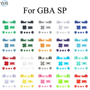 YuXi Полный набор Кнопок A B L R Кнопка LR Кнопка включения Выключения Питания Клавиша D-Pad Для Gameboy Advance SP Для консоли GBA SP