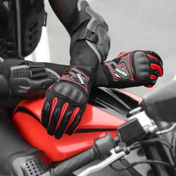 Мотоциклетные нескользящие перчатки, летние сетчатые дышащие уличные противоскользящие, износостойкие, амортизирующие перчатки для гонок по бездорожью, перчатки для верховой езды