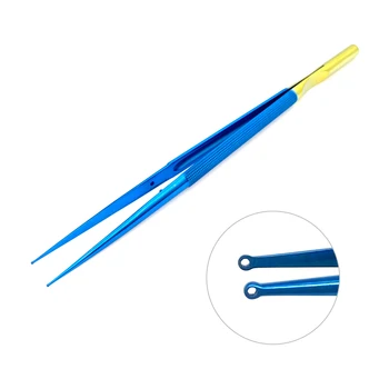 Микрощипцы с кольцевой ручкой 1,0 мм, Титановые Микрощипцы с круглой ручкой, Инструмент для нейрохирургии