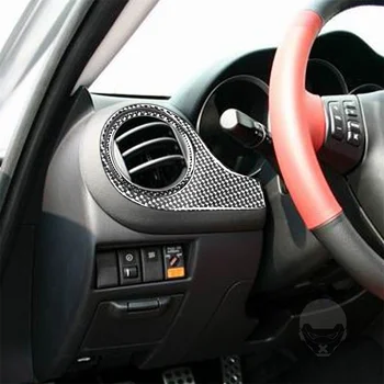 3 шт. для 04-08 Mazda RX8 вентиляционные отверстия для приборов декоративные наклейки из углеродного волокна