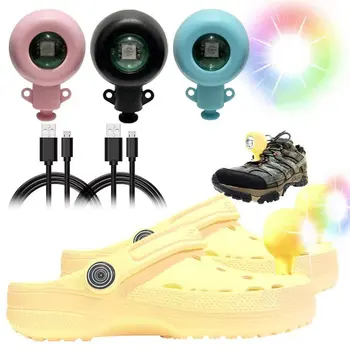 2 шт., спортивные коньки, уличные фонари для обуви crocs, аксессуары для декоративного освещения, фонари для кемпинга, водонепроницаемые фонари для обуви