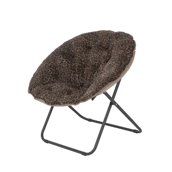 Плюшевое кресло-блюдце из искусственного меха, стулья для гостиной в виде гепарда, односпальный диван, Туалетный стул