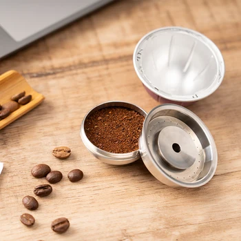 Обновление RECAFIMIL Многоразовая Кофейная Капсула для Nespresso Vertuoline GCA1 и Delonghi Maker Многоразового Использования Кофейный Стручок из Нержавеющей Стали