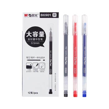 Черные чернила M & G 0,5 мм, гелевая ручка большой емкости, офисная ручка, школьные принадлежности, Ручка для подписи, высококачественная ручка, канцелярские принадлежности, канцелярские принадлежности